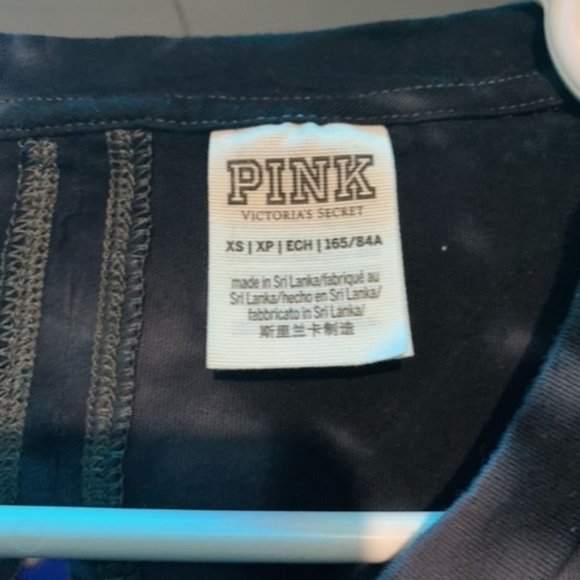 Victoria’s Secret pink tie dye T-shirts with slit in the back - Picture 4 of 5